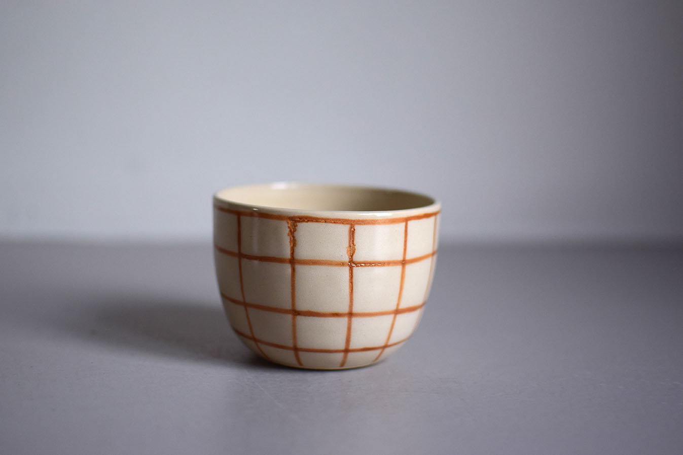 cappuccino kopje - ruitstreep Teddy - Afbeelding 3