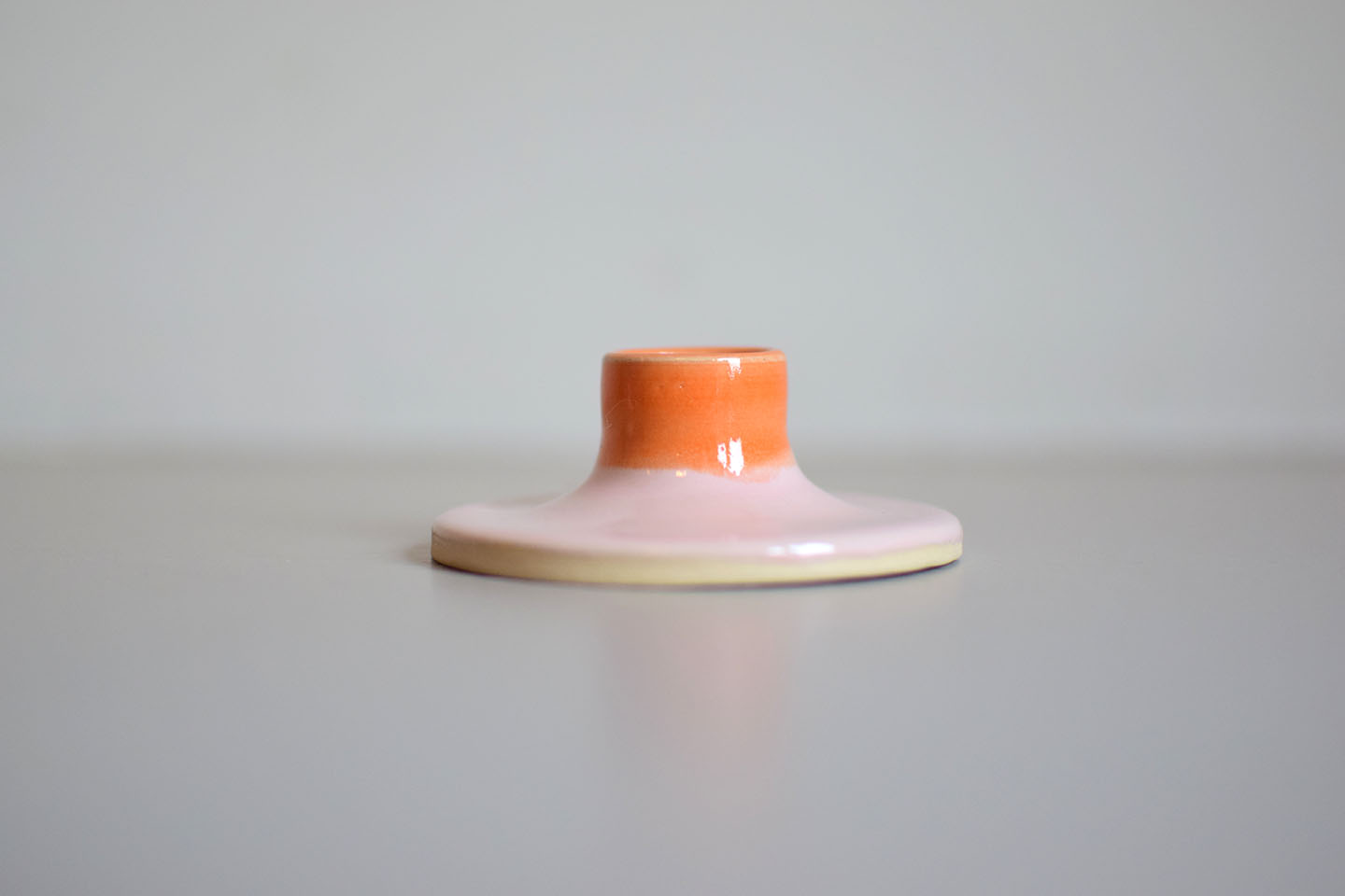 Mini kandelaar oranje/roze - Afbeelding 3