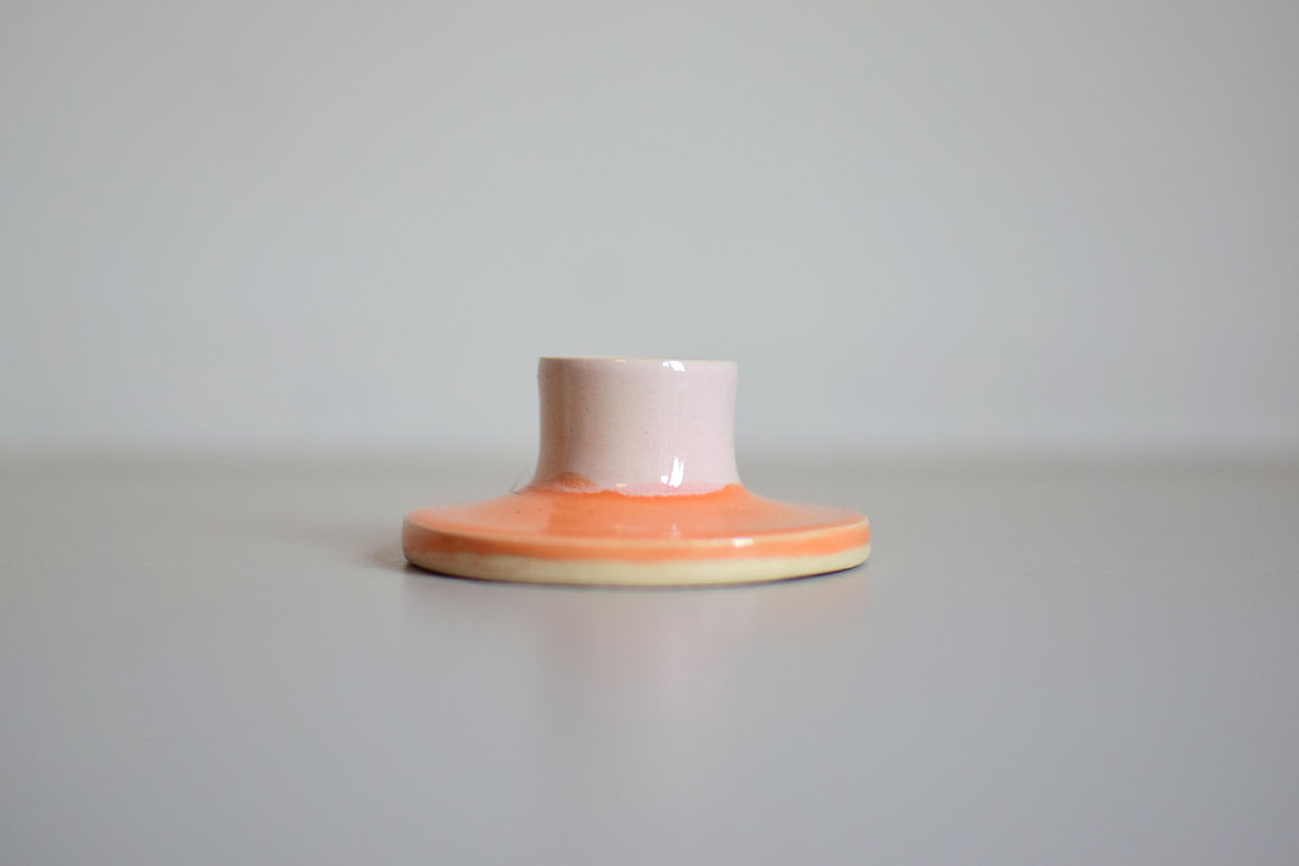 Mini kandelaar roze/oranje - Afbeelding 2