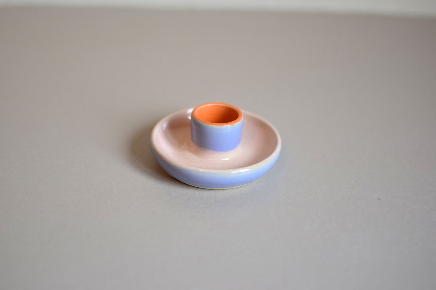 Mini kandelaar roze/oranje/lavendel