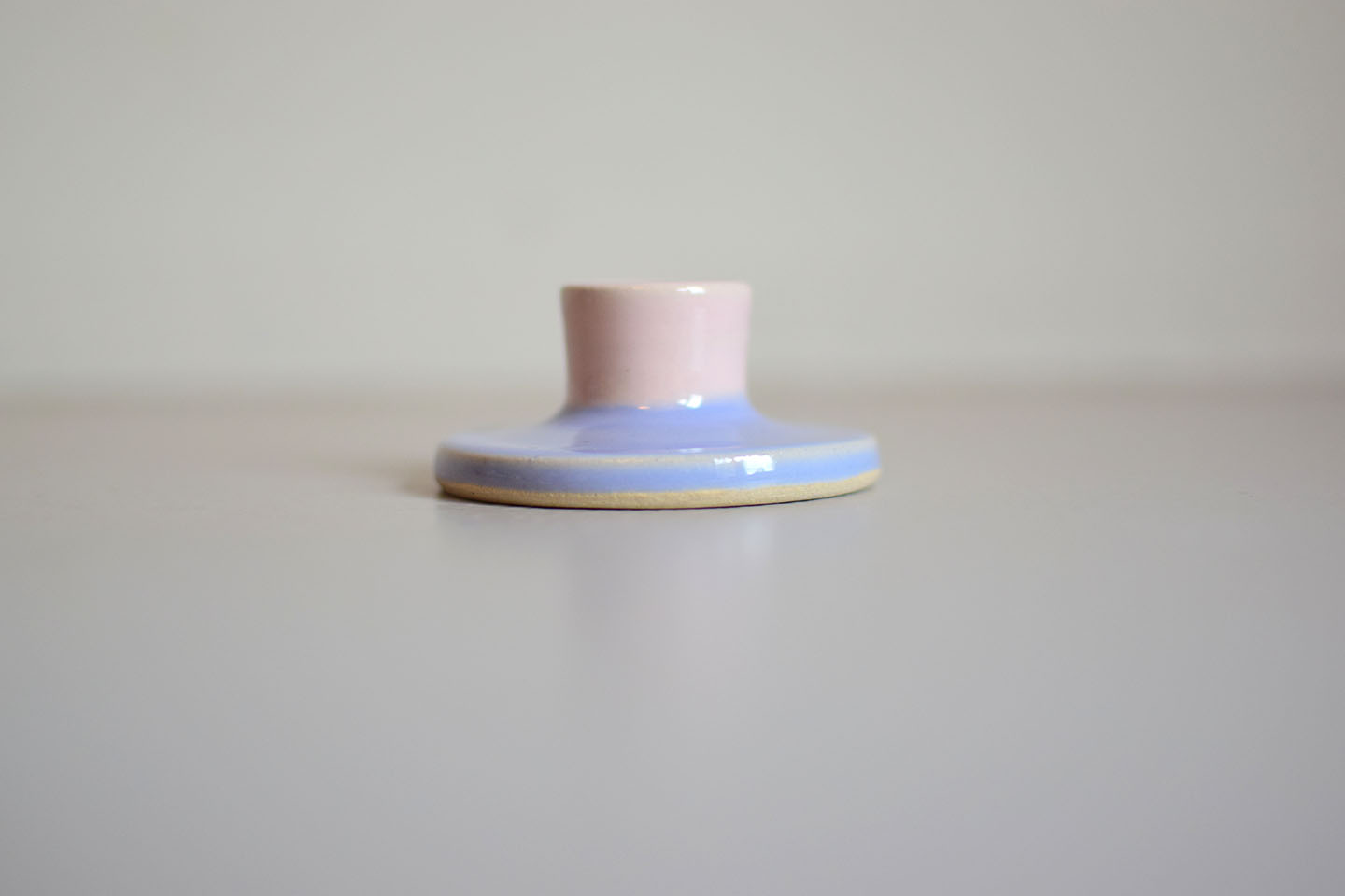 Mini kandelaar roze/lavendel - Afbeelding 2