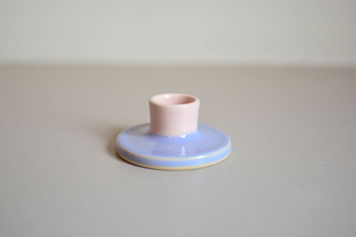 Mini kandelaar roze/lavendel