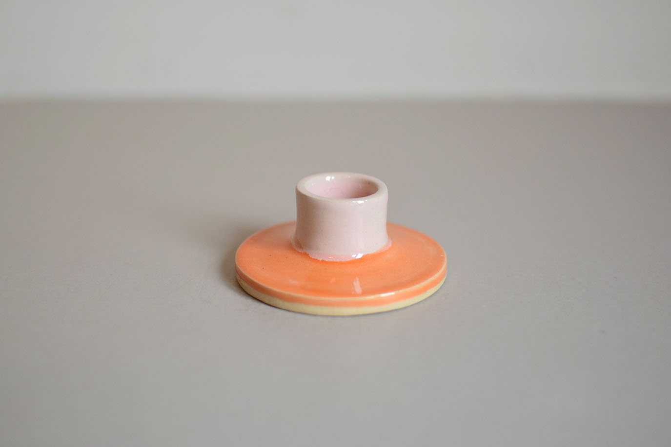 Mini kandelaar roze/oranje