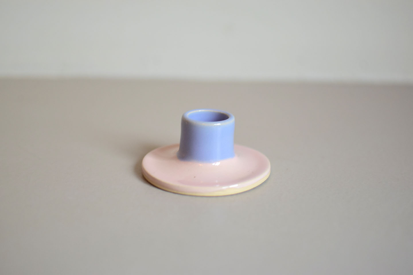 Mini kandelaar lavendel/roze