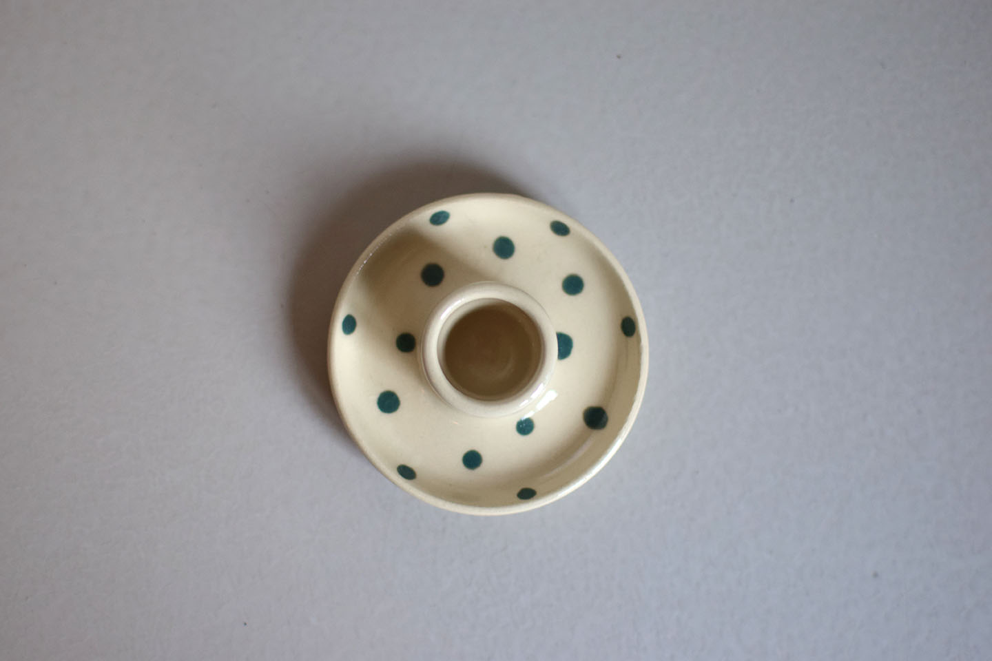 Mini kandelaar groen stippen - Afbeelding 3